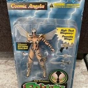 New on Card Vintage 1995 McFarlane Toys Spawn Cosmic Angela Ultra-Action Figure